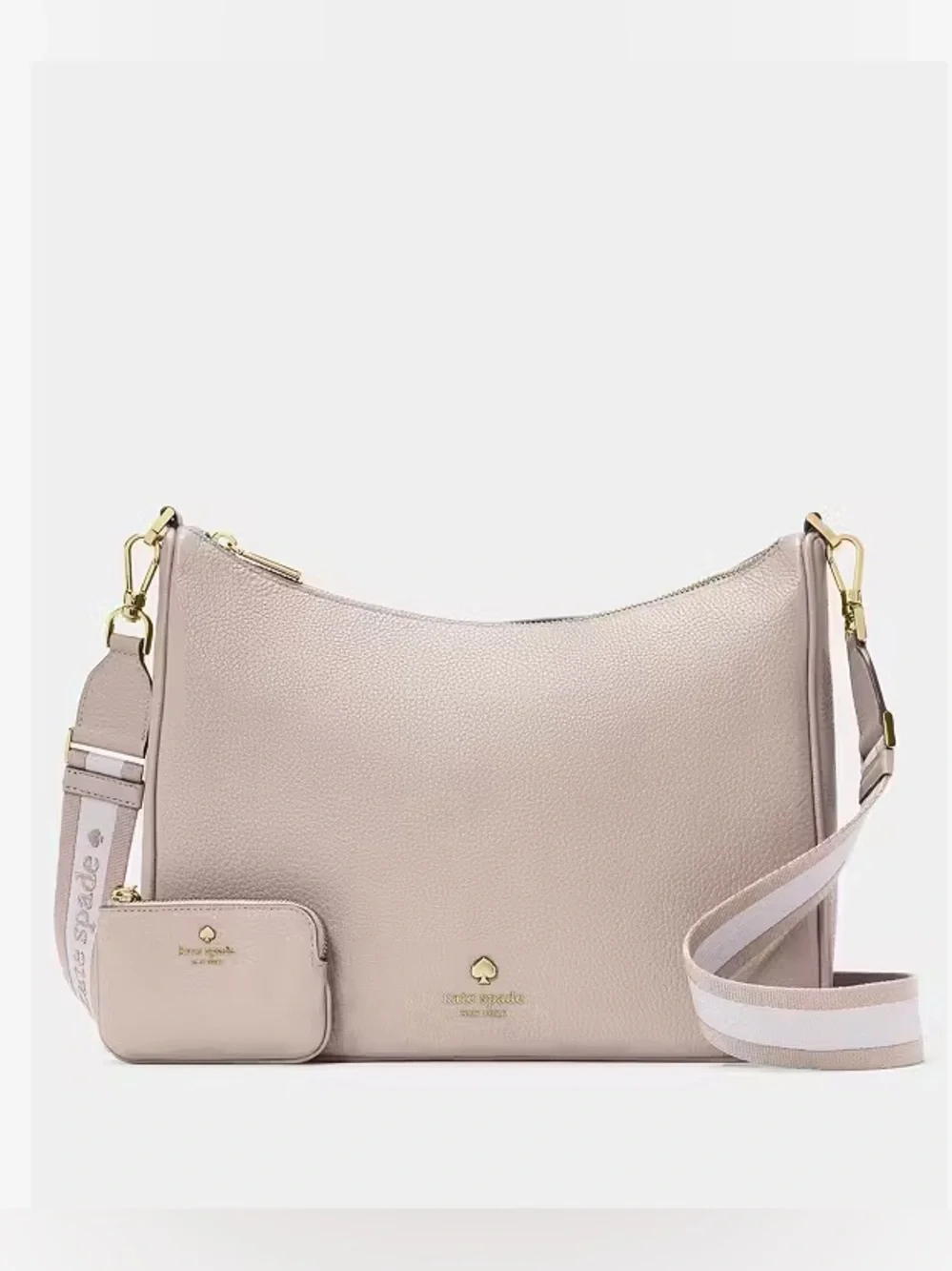 ♠️Kate Spade New York Emma Leather Convertible Crossbody Bag, Cozy Grey NWT